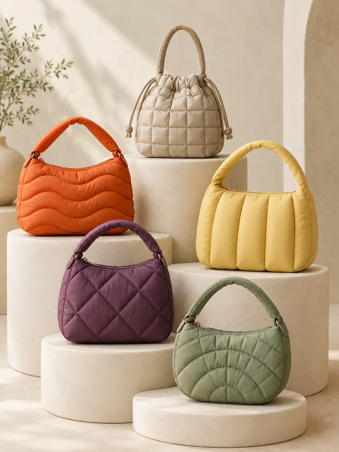 Quilted Mini Bags — quilted accessories